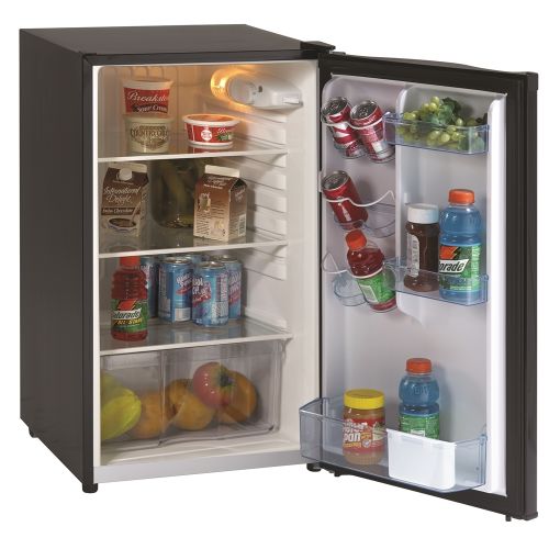 Avanti® Compact All-Refrigerator, 4.4 Cu Ft, Energy Star Rated, Auto Defrost, Black